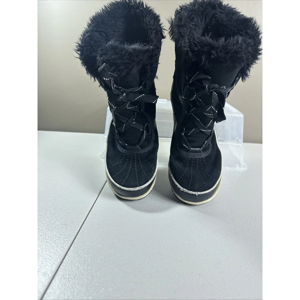 Sorel Tivoli II  Women Faux Fur‎  Suede Boots Waterproof Size US 6.5 Black